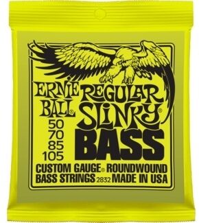 Ernie Ball Slinky Nickel-Wound Electric Bass Strings, 2832, Regular, Main