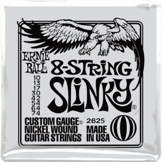 Ernie Ball Slinky 8-String Nickel Wound Electric Guitar Strings - 10-74 Gauge, New, Main