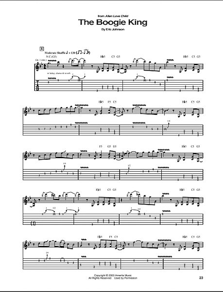 The Boogie King - Guitar TAB, New, Main
