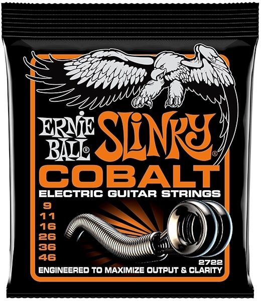 Ernie Ball Hybrid Slinky Cobalt Electric Guitar Strings, 9-46, 2722, Main