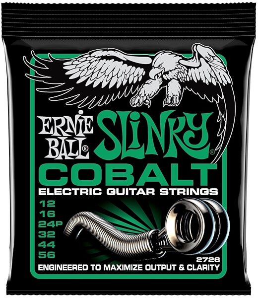 Ernie Ball Not Even Slinky Cobalt Electric Guitar Strings, 12-56, 2726, Main