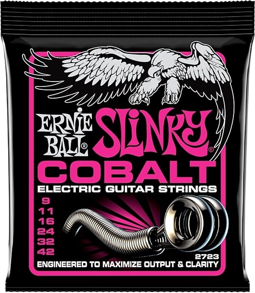 Ernie Ball Super Slinky Cobalt Electric Guitar Strings - 9-42 Gauge, 9-42, Main