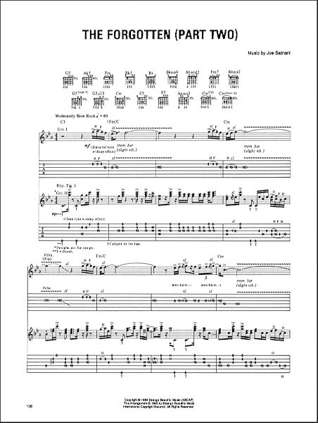 The Forgotten (Part Two) - Guitar TAB, New, Main
