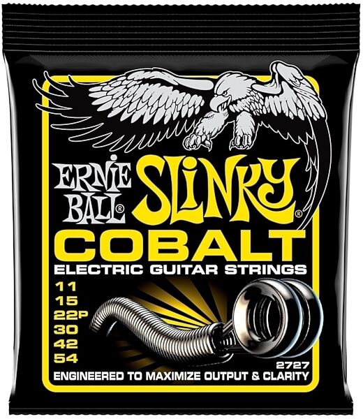Ernie Ball Beefy Slinky Cobalt Electric Guitar Strings, 11-54, 2727, Main