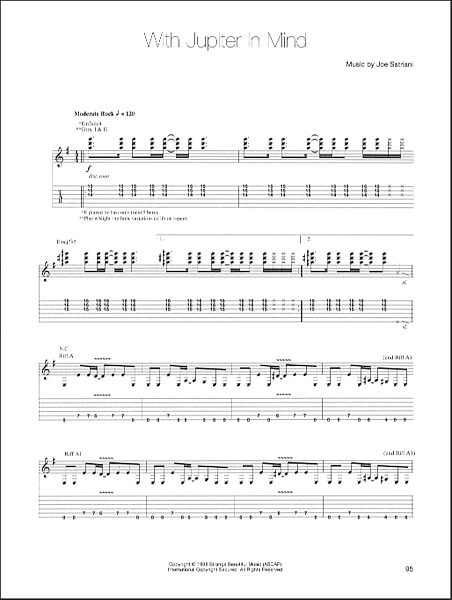 With Jupiter In Mind - Guitar TAB, New, Main