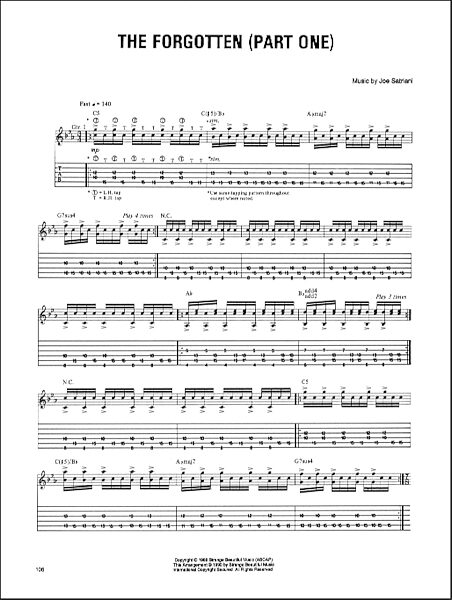 The Forgotten (Part One) - Guitar TAB, New, Main