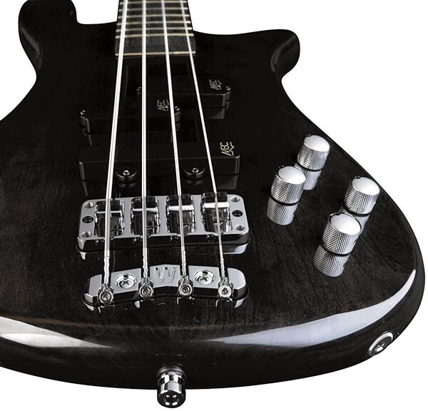 Warwick Pro Series Streamer LX4 Electric Bass, Nirvana Black Stain High Polish - Bottom