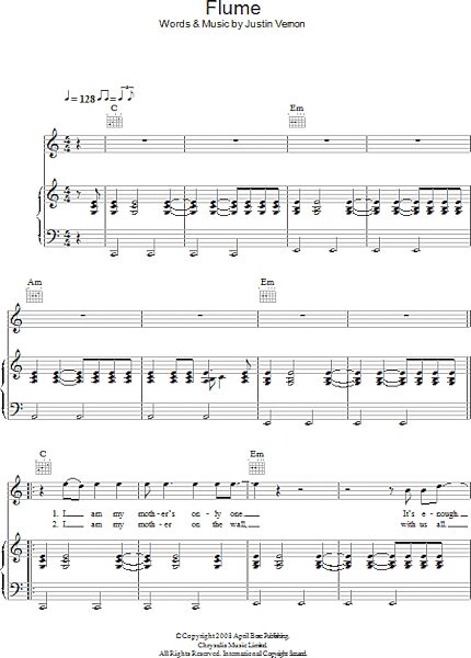 Flume - Piano/Vocal/Guitar, New, Main