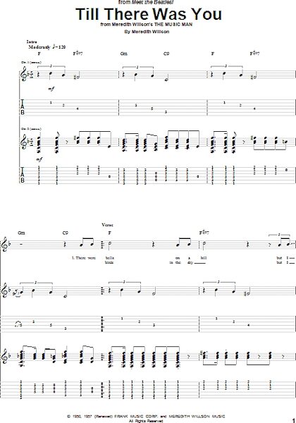 Till There Was You - Guitar TAB, New, Main