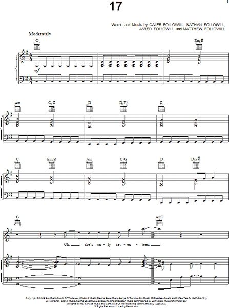 17 - Piano/Vocal/Guitar, New, Main