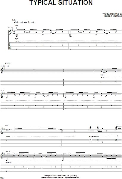 Typical Situation - Guitar TAB, New, Main