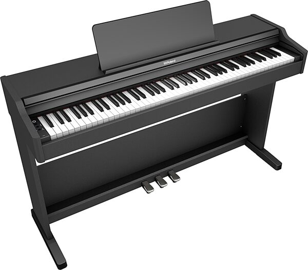 Roland RP-107 Digital Home Piano, Black, Action Position Back