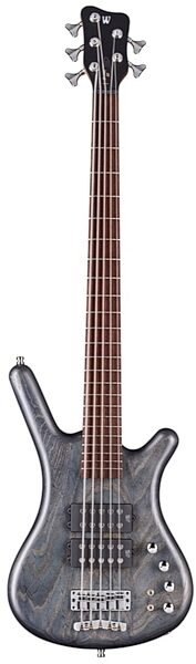 Warwick GPS Corvette Double Buck 5 Electric Bass, 5-String (with Gig Bag), Nirvana Black Oil