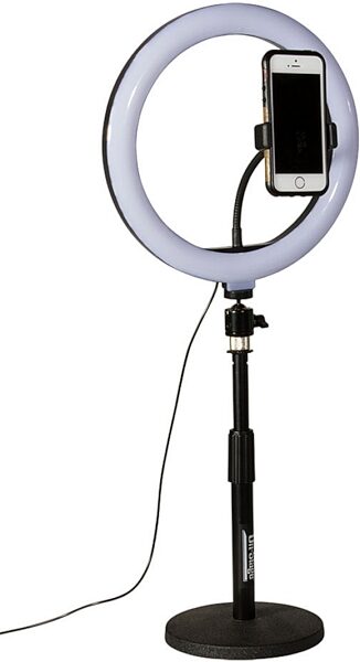 On-Stage VLD360 LED Ring Light Kit, Angled Front