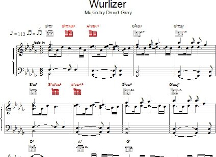 Wurlizer - Piano/Vocal/Guitar, New, Main