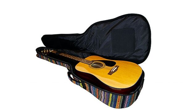 On-Stage Striped Acoustic Guitar Bag, GBA4770S, Action Position Back