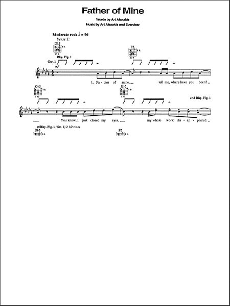Father Of Mine - Guitar TAB, New, Main