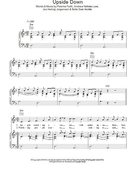 Upside Down - Piano/Vocal/Guitar, New, Main