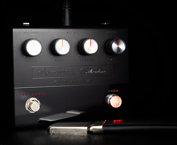 Jackson Audio Silvertone 1484 Twin Twelve Preamp Pedal - Limited Edition Black, Limited Edition Black, Action Position Back