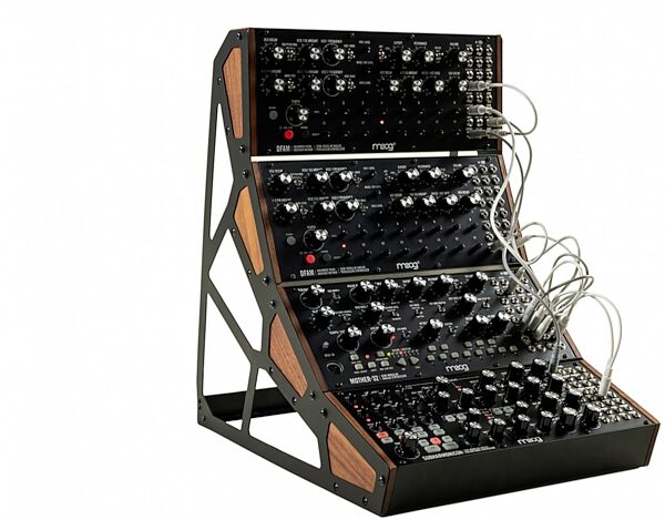 Moog 4-Tier Rack Kit for DFAM/Mother-32/Subharmonicon Synthesizer, Action Position Back