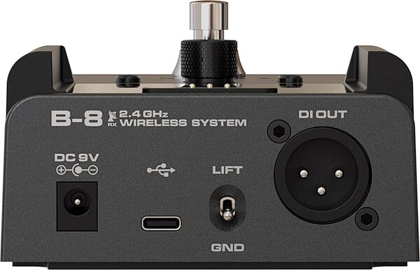 NUX B-8 Guitar Wireless System (with Tuner), New, Rear detail Back