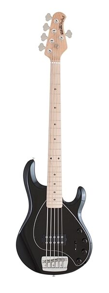 Ernie Ball Music Man StingRay Special 5H Electric Bass, 5-String, Maple Fingerboard (with Case), Black