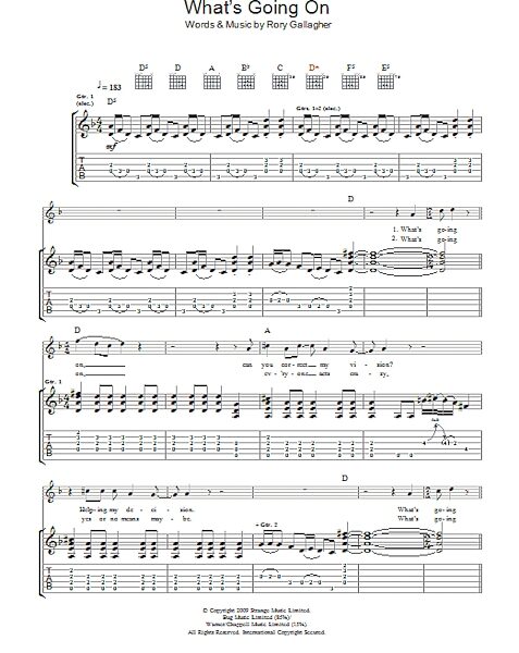 What's Going On - Guitar TAB, New, Main