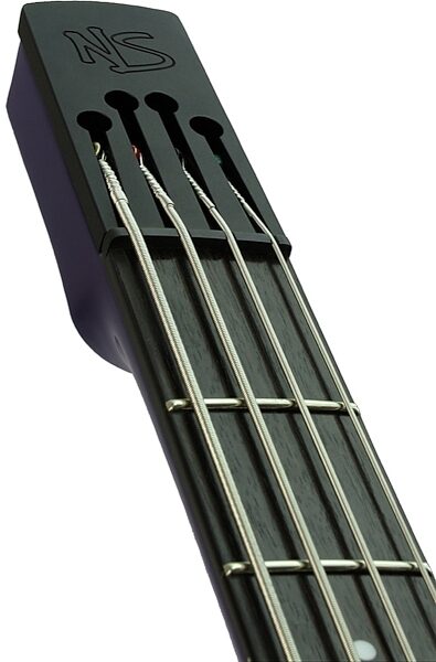 NS Design WAV4 Radius Electric Bass, Metallic Cobalt Headstock