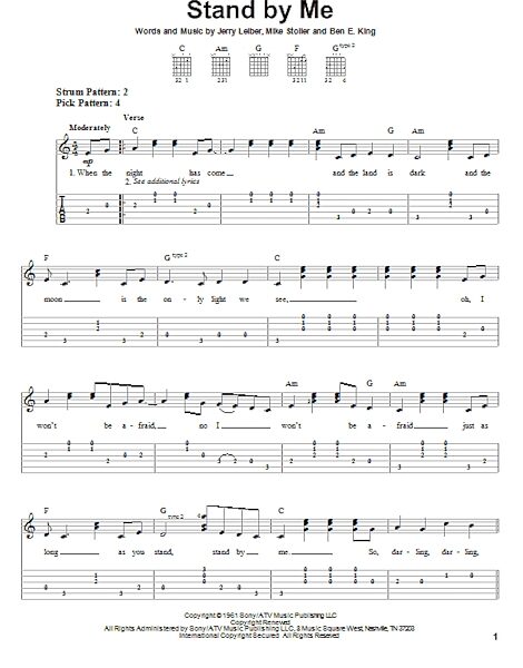 Stand By Me - Easy Guitar with TAB, New, Main