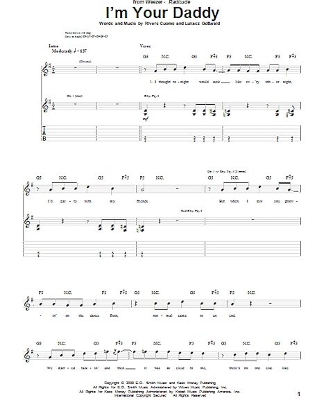 I'm Your Daddy - Guitar TAB, New, Main