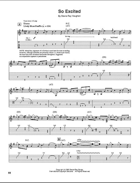So Excited - Guitar TAB, New, Main