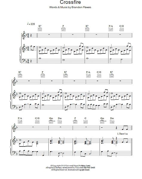 Crossfire - Piano/Vocal/Guitar, New, Main