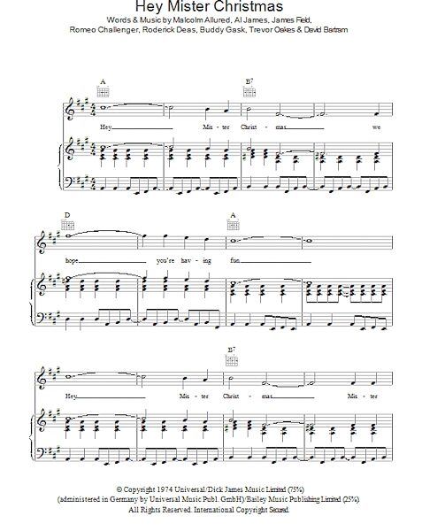 Hey Mr. Christmas - Piano/Vocal/Guitar, New, Main