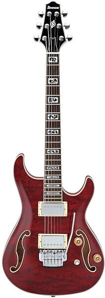 Ibanez AWD82T Artcore Electric Guitar with Tremolo, Transparent Red