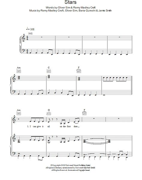 Stars - Piano/Vocal/Guitar, New, Main