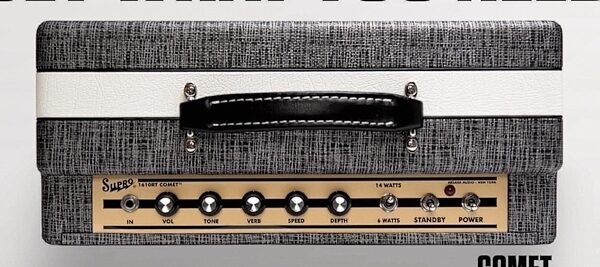 Supro Comet 1610RT Guitar Combo Amplifier (14 Watts, 1x10), View 2