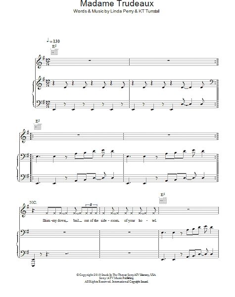 Madame Trudeaux - Piano/Vocal/Guitar, New, Main