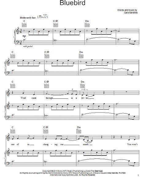 Bluebird - Piano/Vocal/Guitar, New, Main