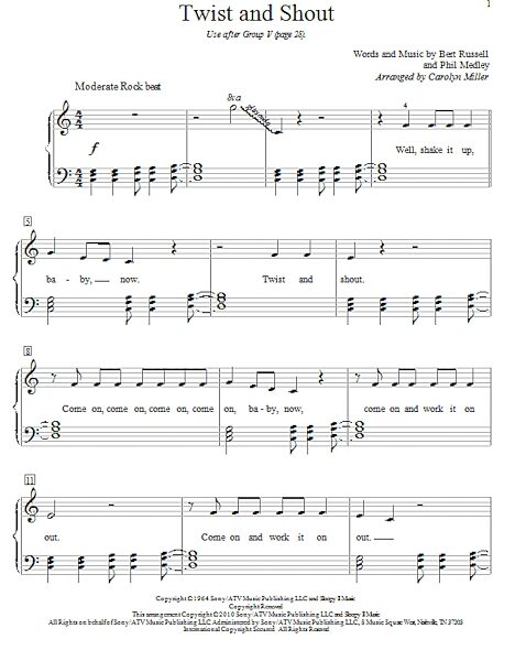 Twist And Shout - Elementary Piano, New, Main