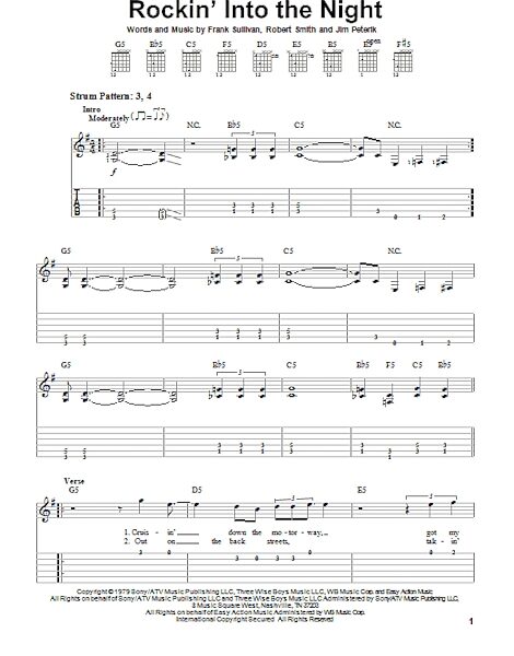 Rockin' Into The Night - Easy Guitar with TAB, New, Main