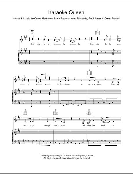 Karaoke Queen - Piano/Vocal/Guitar, New, Main