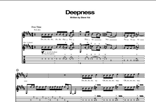 Deepness - Guitar TAB, New, Main