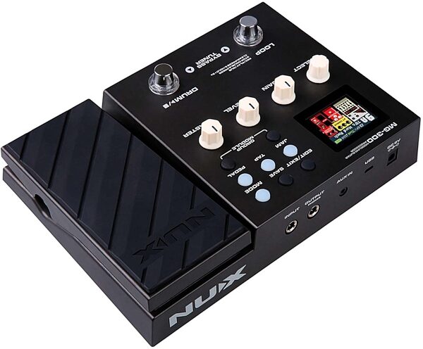 NUX MG-300 Guitar Multi-Effects Processor, New, Action Position Back