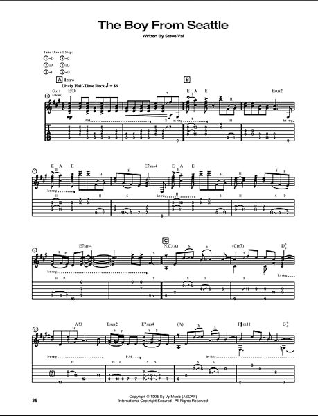 The Boy From Seattle - Guitar TAB, New, Main