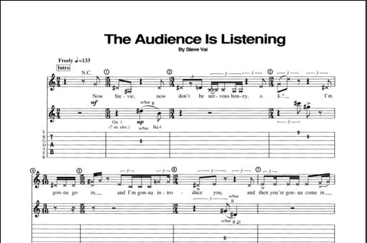 The Audience Is Listening - Guitar TAB, New, Main