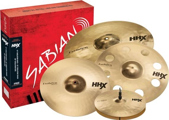 Sabian HHX Evolution Cymbal Package, With 18&quot; O-Zone Crash Cymbal, Main