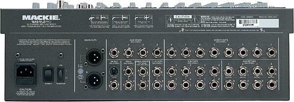 Mackie 1642-VLZ Pro 16-Channel Mixer, Rear