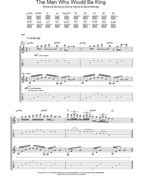 The Man Who Would Be King - Guitar TAB, New, Main