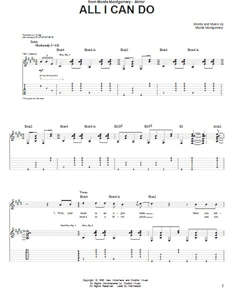 All I Can Do - Guitar TAB, New, Main