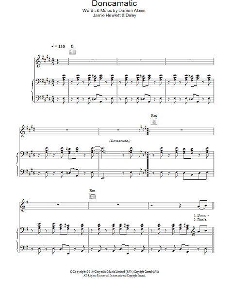 Doncamatic - Piano/Vocal/Guitar, New, Main
